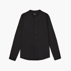Cropp - Czarna koszula slim ze stójką - czarny