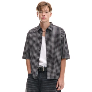 Cropp - Czarna koszula w kratę - czarny