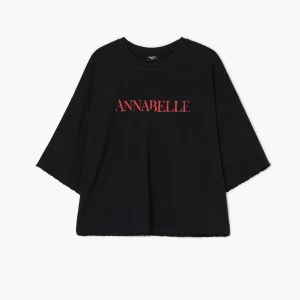 Cropp - Czarna koszulka Annabelle Obecność - czarny