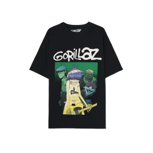 Zdjęcie produktu Cropp - Czarna koszulka Gorillaz - czarny