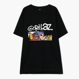 Zdjęcie produktu Cropp - Czarna koszulka Gorillaz - czarny