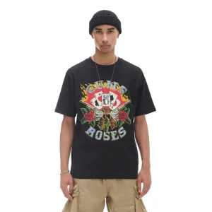 Cropp - Czarna koszulka Guns N' Roses - czarny