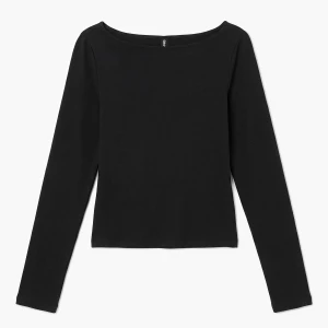 Cropp - Czarna koszulka longsleeve - czarny