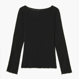 Zdjęcie produktu Cropp - Czarna koszulka longsleeve z modalem - czarny