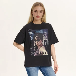 Cropp - Czarna koszulka Matrix - czarny