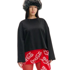 Zdjęcie produktu Cropp - Czarna koszulka oversize - czarny