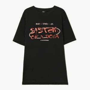 Zdjęcie produktu Cropp - Czarna koszulka System of a Down - czarny