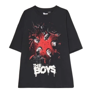 Cropp - Czarna koszulka The Boys - czarny