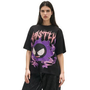 Cropp - Czarna koszulka z Gastly - czarny