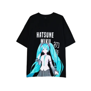 Zdjęcie produktu Cropp - Czarna koszulka z Hatsune Miku - czarny