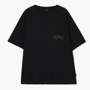 Cropp - Czarna koszulka z muzycznym motywem - czarny