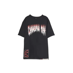 Cropp - Czarna koszulka z nadrukiem Chainsaw Man - czarny