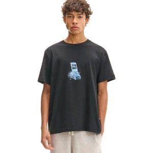 Cropp - Czarna koszulka z rozbitym telefonem - czarny