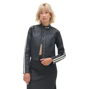 Cropp - Czarna kurtka biker - czarny