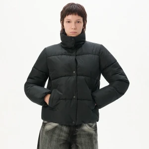 Cropp - Czarna kurtka puffer - czarny