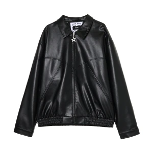 Cropp - Czarna kurtka regular w stylu retro - czarny