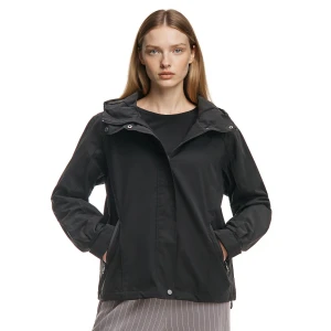 Cropp - Czarna kurtka z kapturem - czarny