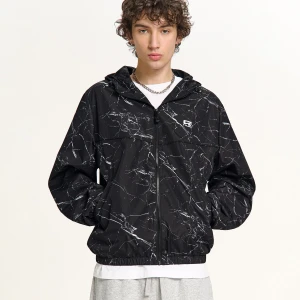 Cropp - Czarna kurtka z kapturem - czarny