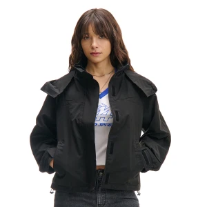 Cropp - Czarna kurtka zapinana na rzepy - czarny