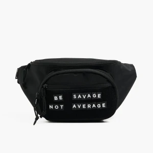 Cropp - Czarna nerka z literami na rzep - czarny