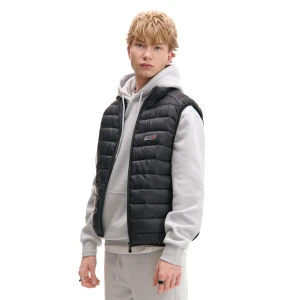 Cropp - Czarna pikowana kamizelka ze stójką - czarny