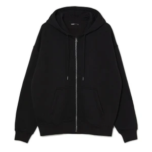 Cropp - Czarna rozpinana bluza oversize - czarny