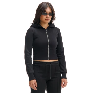 Cropp - Czarna rozpinana bluza z kapturem - czarny