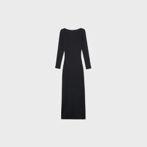 Cropp - Czarna sukienka maxi - czarny
