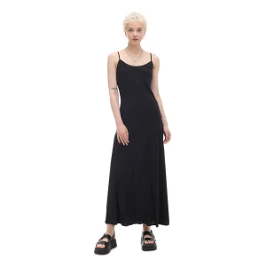 Cropp - Czarna sukienka maxi z wiskozy - czarny