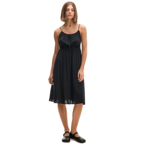 Cropp - Czarna sukienka midi z wiskozy - czarny