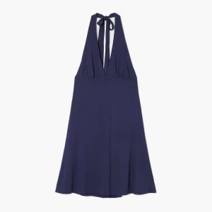 Cropp - Czarna sukienka mini z wiązaniem - granatowy