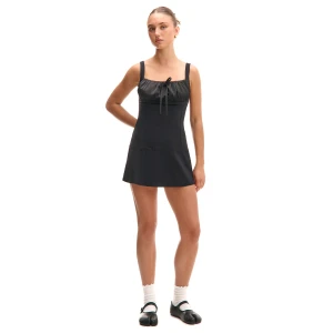 Cropp - Czarna sukienka mini z wiskozą - czarny