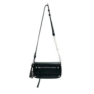 Cropp - Czarna torebka crossbody z zawieszką - czarny