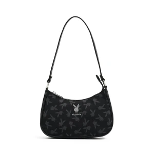 Cropp - Czarna torebka hobo Playboy - czarny