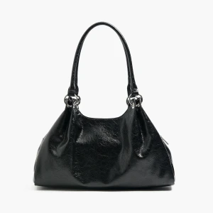 Cropp - Czarna torebka z komorami na zatrzaski - czarny