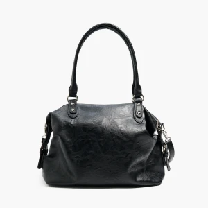 Cropp - Czarna torebka z ozdobnym wykończeniem - szary