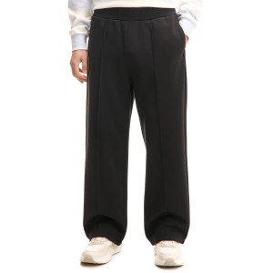 Cropp - Czarne dresowe spodnie wide leg - czarny
