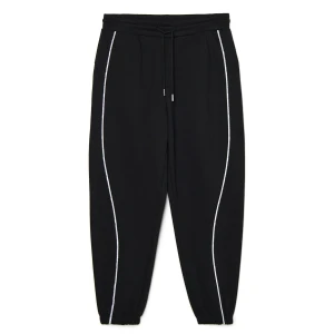 Zdjęcie produktu Cropp - Czarne dresy jogger z dekoracyjnym wykończeniem - czarny