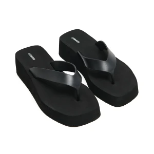 Cropp - Czarne japonki na platformie - czarny