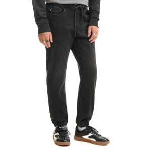 Cropp - Czarne jeansowe joggery - czarny