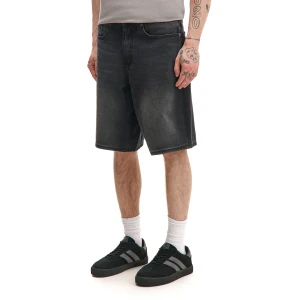 Cropp - Czarne jeansowe szorty baggy - czarny