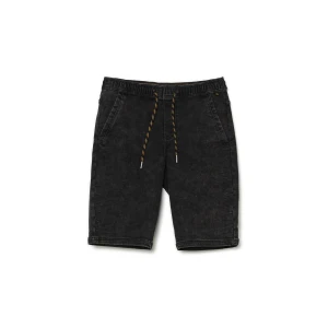 Cropp - Czarne jeansowe szorty jogger - czarny