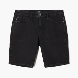 Cropp - Czarne jeansowe szorty regular - czarny