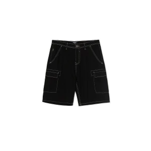 Cropp - Czarne jeansowe szorty retro - czarny