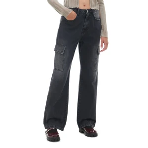 Cropp - Czarne jeansy baggy - czarny
