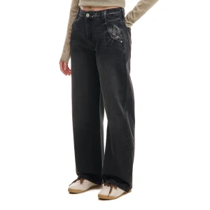 Cropp - Czarne jeansy baggy - czarny