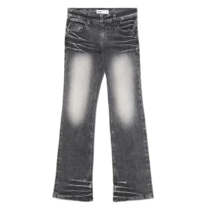 Cropp - Czarne jeansy bootcut z efektem sprania - czarny