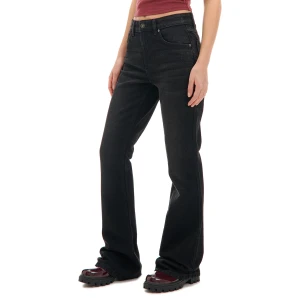 Cropp - Czarne jeansy skinny flare - czarny
