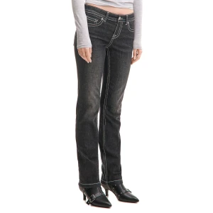 Cropp - Czarne jeansy slim z efektem sprania - czarny