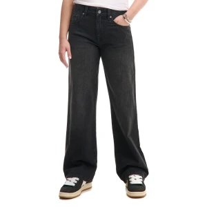 Cropp - Czarne jeansy straight PETITE - czarny